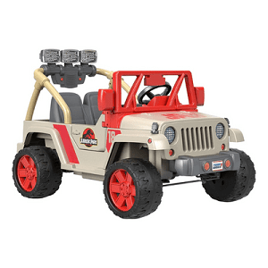 Power Wheels Jurassic Park Jeep Wrangler Kids Ride-on Car